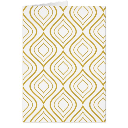Abstrakte geometrische, weiß und gold (Vorne)