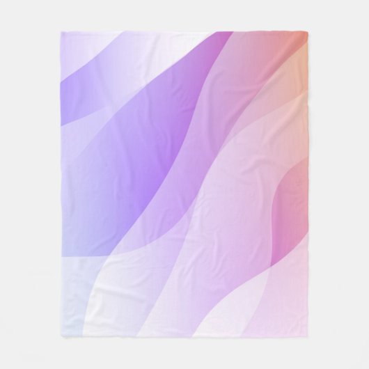 Abstrakte Geometrische Wellenform mit glattem Soft Fleecedecke (Vorderseite)
