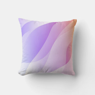 Abstrakte Geometrische Wellenform mit glattem Soft Kissen