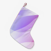 Abstrakte Geometrische Wellenform mit glattem Soft Kleiner Weihnachtsstrumpf (Vorderansicht (hängend))