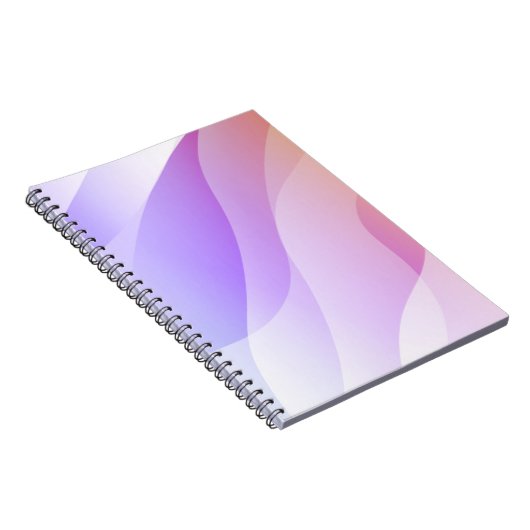 Abstrakte Geometrische Wellenform mit glattem Soft Notizblock (Rechte Seite)