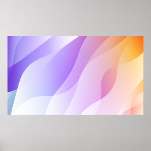 Abstrakte Geometrische Wellenform mit glattem Soft Poster (Vorne)