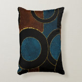 Abstrakte geometrische Zirkel Gold Glitzer Foil | Dekokissen (Vorderseite(Vertikal))