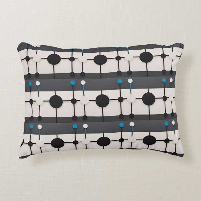 Abstrakte geometrische Zusammensetzung Dekokissen (Vorderseite)