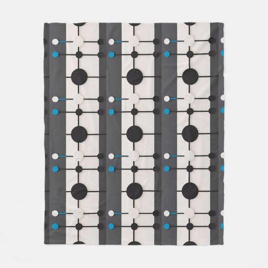 Abstrakte geometrische Zusammensetzung Fleecedecke (Vorderseite)