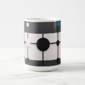 Abstrakte geometrische Zusammensetzung Kaffeetasse (Mittel)