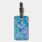 Abstrakte Gepäckmarken am Flughafen Gepäckanhänger (Vorderseite vertikal)