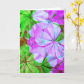 Abstrakte Geranium-Blank-Note-Karte Karte (Gelbe Blume)