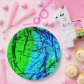 Abstrakte, gerecycelt Kunststoffpapierplatte Pappteller (Party)