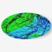 Abstrakte, gerecycelt Kunststoffpapierplatte Pappteller (Schrägansicht)