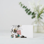 Abstrakte Geschäfts-Karte Visitenkarte (Stehend Vorderseite)