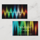 abstrakte Geschäftskarten des hellen Spektrums Visitenkarte (Vorne/Hinten)