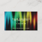 abstrakte Geschäftskarten des hellen Spektrums Visitenkarte (Rückseite)
