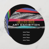 Abstrakte Geschäftskunst Einladung (Vorne/Hinten)