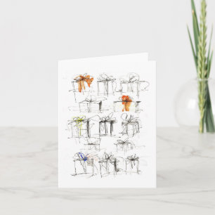 Abstrakte Geschenkboxen Muster Einladung