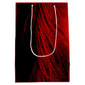 Abstrakte Geschenktasche aus Rotpferd Mittlere Geschenktüte (Rückseite)