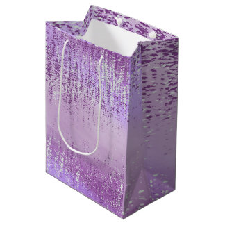 Abstrakte Geschenktüten mit Farbspritzern Mittlere Geschenktüte