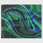 Abstrakte Geschenkwrake von Aurora Borealis Geschenkpapier (Flach)