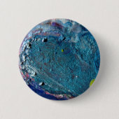 Abstrakte geschmolzene Crayon Collage Button (Vorderseite)