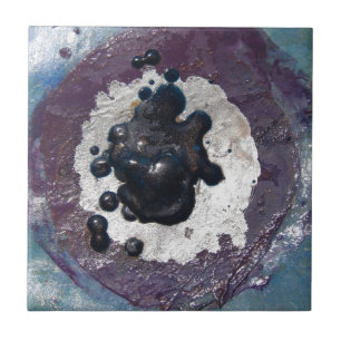 Abstrakte geschmolzene Crayon Puddle Fliese
