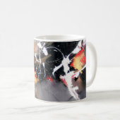 Abstrakte geschmolzene Nacht Kaffeetasse (VorderseiteRechts)