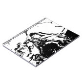 Abstrakte Gesichter Incidental Art Spiral Notebook Notizblock (Linke Seite)