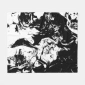 Abstrakte Gesichter Kunst Fleecedecke (Vorderseite (Horizontal))