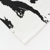 Abstrakte Gesichter Kunst Fleecedecke (Ecke)