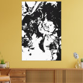 Abstrakte Gesichter Kunst Leinwanddruck (Insitu (Wohnzimmer))