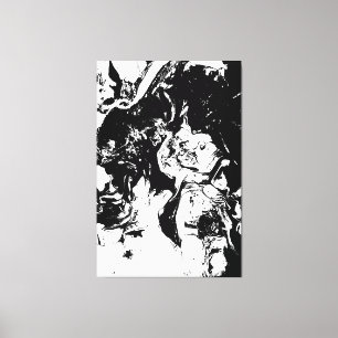 Abstrakte Gesichter Kunst Leinwanddruck