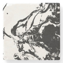 Abstrakte Gesichter Kunst Stone Untersetzer