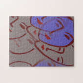 Abstrakte Gesichter Puzzle (Horizontal)
