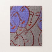 Abstrakte Gesichter Puzzle (Vertikal)