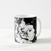 Abstrakte Gesichter Tasse der Kunst (VorderseiteRechts)