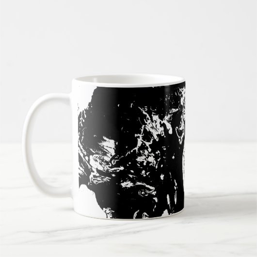 Abstrakte Gesichter Tasse der Kunst (Links)