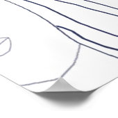 abstrakte Gesichtskunst Poster (Ecke)