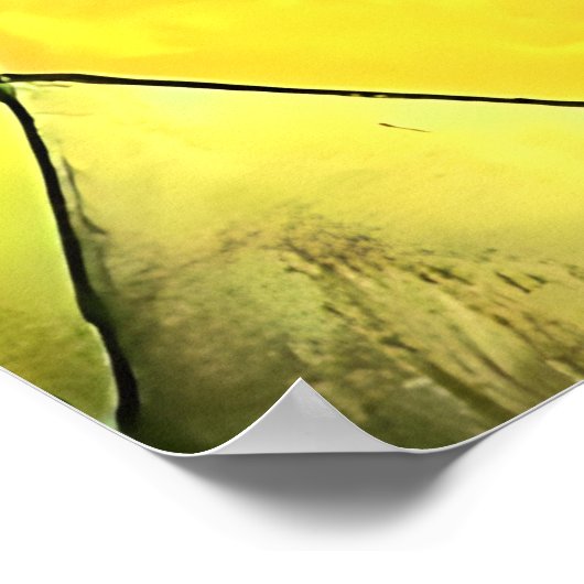 Abstrakte Gesichtskunst - Tontechnik Poster (Ecke)