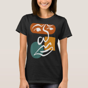 Abstrakte Gesichtspflege Männer Kinder Mädchen Mäd T-Shirt