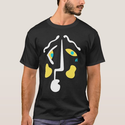 Abstrakte Gesichtspflege Männer Kinder Mädchen Mäd T-Shirt (Vorderseite)