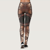 Abstrakte Gestaltung der Wikinger Rüstung in Braun Leggings (Rückseite)