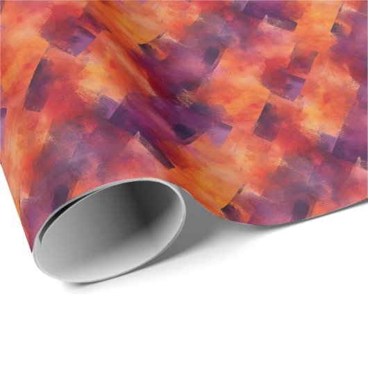 Abstrakte Gestaltung des Herbstes Geschenkpapier (Rolleneckpunkt)