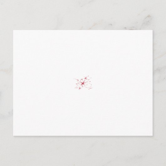 Abstrakte Gestaltung mehrerer roter Blume Postkarte (Vorderseite)