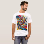 abstrakte Gestaltung T-Shirt (Vorne ganz)