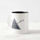 abstrakte Gestaltung Zweifarbige Tasse (Vorderseite Links)