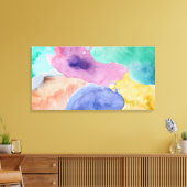 Abstrakte gesteppte Canvas mit Aquarellfarbe Leinwanddruck (Insitu (Wohnzimmer))