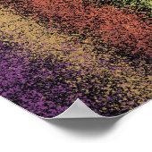 Abstrakte gestreifte Scrapbook-Poster-Textur Poster (Ecke)