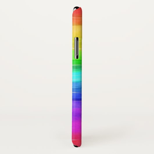 Abstrakte gestrichene Streifen Regenbogen Case-Mate iPhone Hülle (Hinten/Rechts)