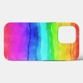 Abstrakte gestrichene Streifen Regenbogen Case-Mate iPhone Hülle (Rückseite (Horizontal))