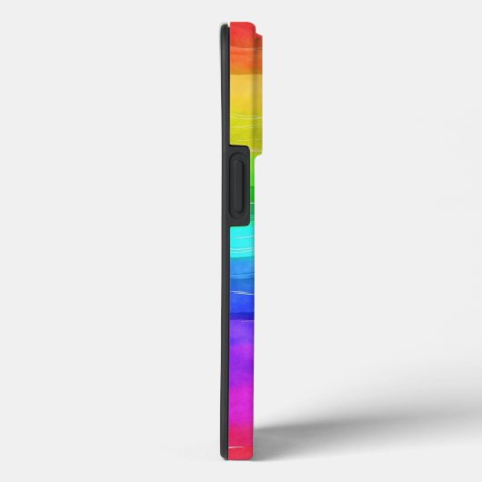Abstrakte gestrichene Streifen Regenbogen Case-Mate iPhone Hülle (Rückseite / Rechts)