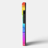 Abstrakte gestrichene Streifen Regenbogen Case-Mate iPhone Hülle (Rückseite / Links)